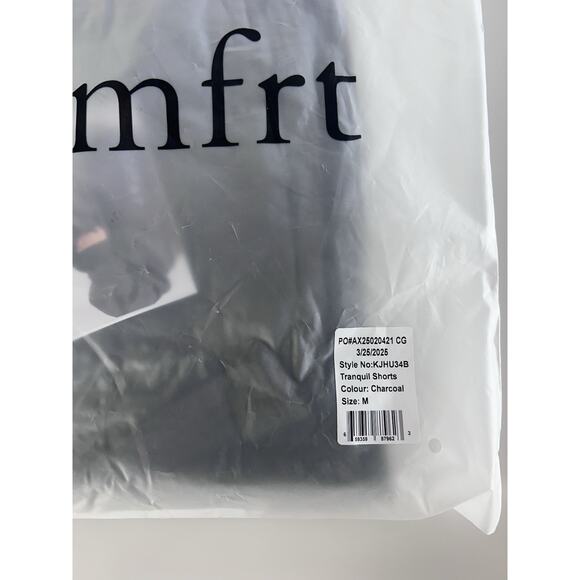 Comfrt Tranquil Collection Shorts Charcoal Medium Comfy Lounge - Picture 3 of 8